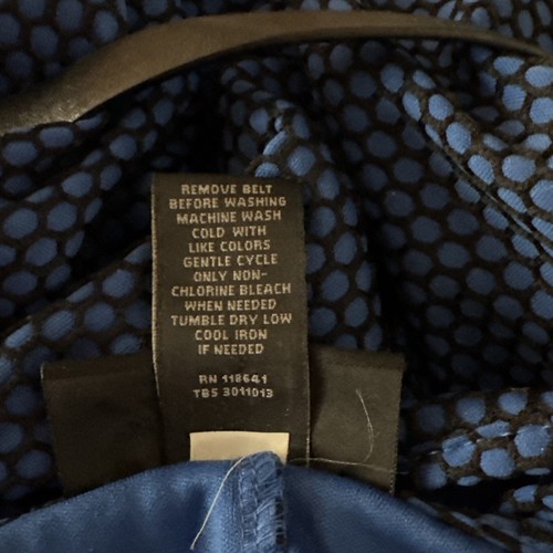 Abito donna Lane Bryant taglia 26 blu nero aderente e svasato aperto dietro cintura - Foto 9 di 10