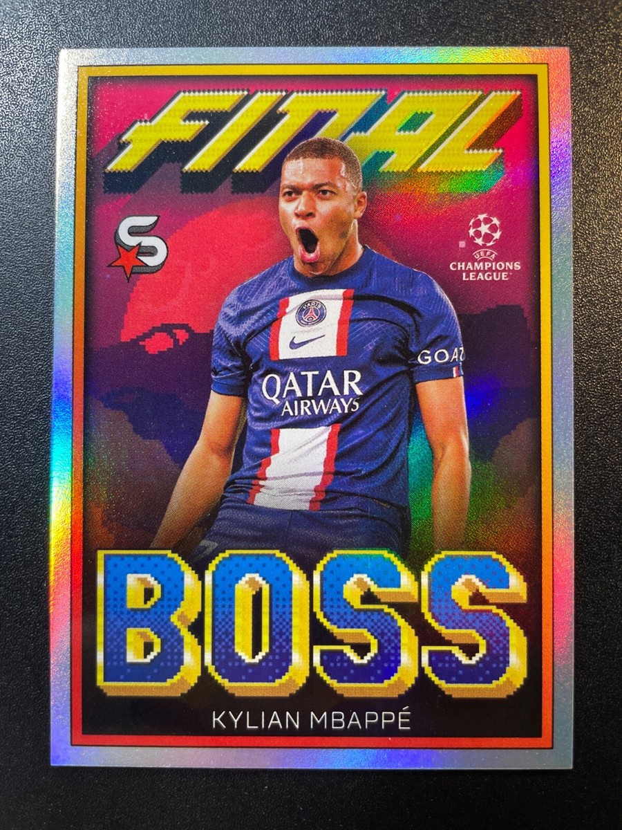 2022-23 Topps Super Stars UCC Kylian Mbappe PSG Final Boss 2022-23 Topps Super Stars UCC Kylian Mbappe PSG Final Boss