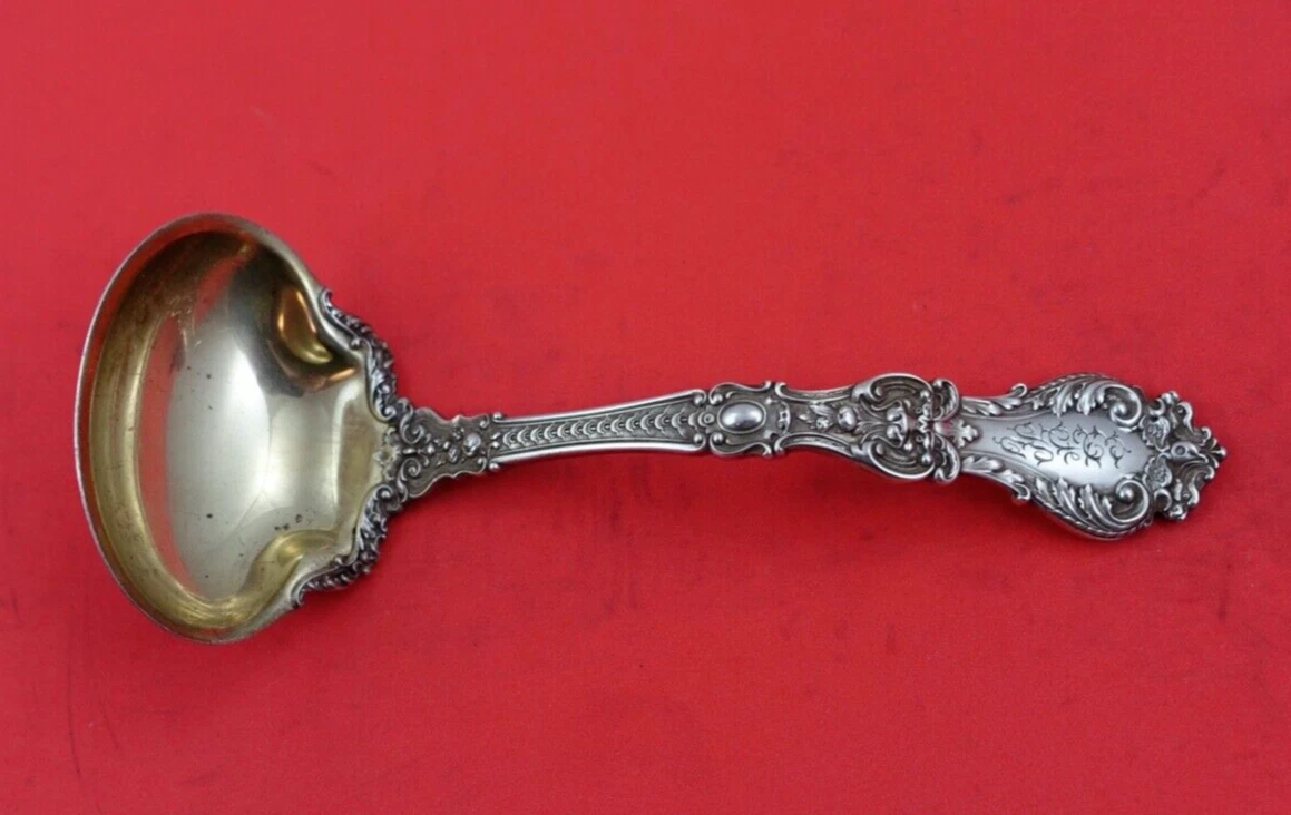 Henry II by Gorham Sterling Silver Sauce Ladle Gold Washed 5 7/8" Serving