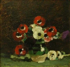 Anemones Flowers Ștefan Luchian Circa 1908 Romanian Post-Impressionist Floral