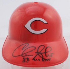 CHRIS SABO AUTOGRAPHED FULL SIZE BATTING HELMET CINCINNATI REDS '88 ROY