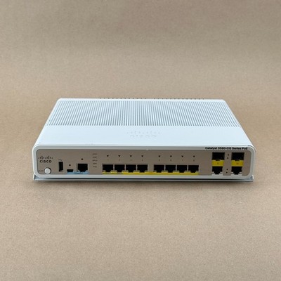 Cisco WS-C3560CG-8PC-S 8-Port PoE Compact Switch   Used   w/ Mounting Plate