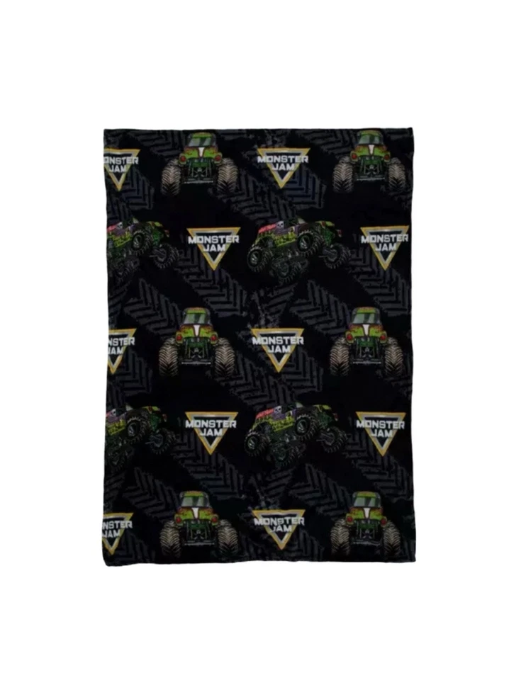 Monster Jam Grave Digger 毛绒毯 收藏盒 46 英寸 x 60 英寸 — 第 2/3 张图片