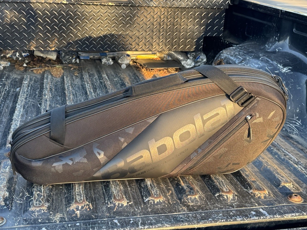 Babolat Team Expandable Multi Racket Racquet Tennis Bag Black Up