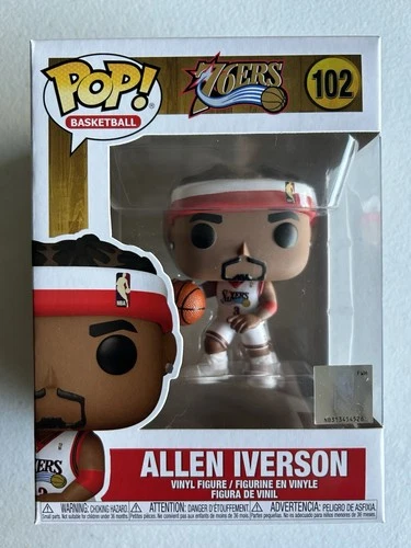 Funko Pop! Philadelphia 76ers NBA Vinyl Figure | Allen Iverson #102 🔥