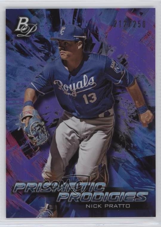 2018 Bowman Platinum Prismatic Prodigies Purple 212/250 Nick Pratto #PPP-8 10k8