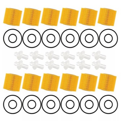12x 04152-YZZA1 Engine Oil Filter For Toyota Avalon Camry Highlander RAV4 Sienna