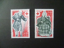 TIMBRE FRANCE 1977  N° 1959 / 1960 CROIX ROUGE   NEUF **