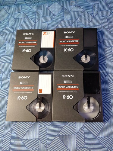 Lot of 4 | Sony K-60 Betamax Video Cassette | Made in Japan 