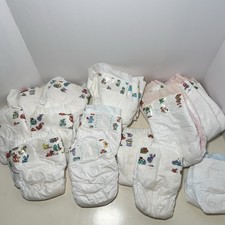 Huge Lot Vintage Prop Collector Plastic Diapers 90s Luvs Pampers Muppets Huggies
