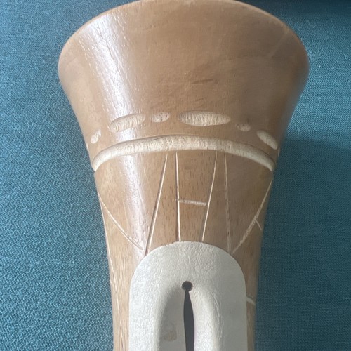 Amplificateur haut-parleur acoustique Mangobeat téléphone fait main bois sculpté NEUF sac à poussière 10" - Photo 10 sur 12