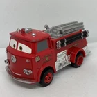 Disney Pixar Cars 2 Red Firetruck Deluxe Metal Diecast Movie Toy Vehicle Mattel