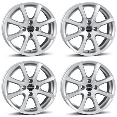 4 Borbet Felgen LV4 5.5x14 ET35 4x100 SIL für Daewoo Nubira