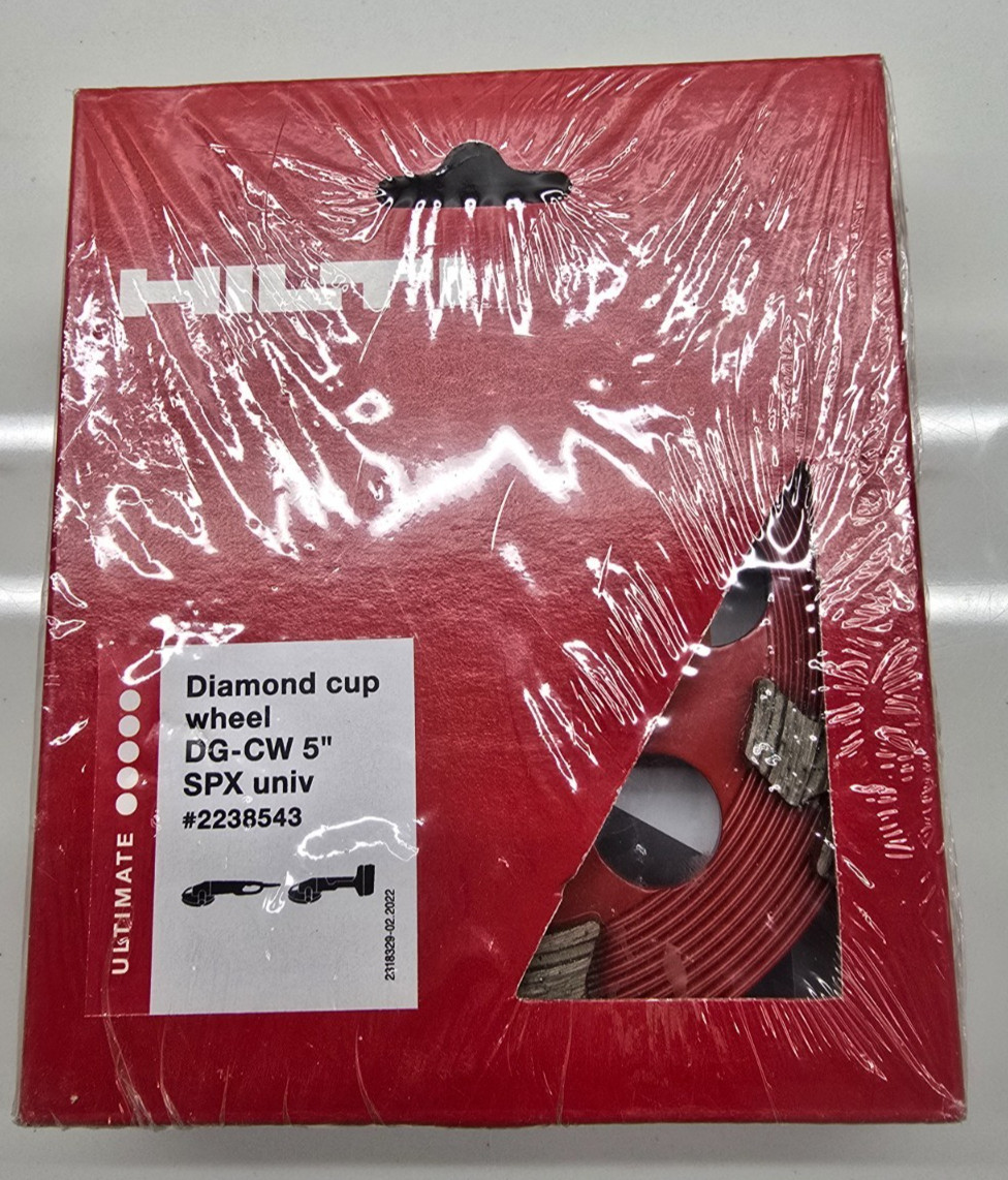 Hilti Diamond Cup Wheel DG-CW SPX 5" Univ Concrete Grinder 2238543