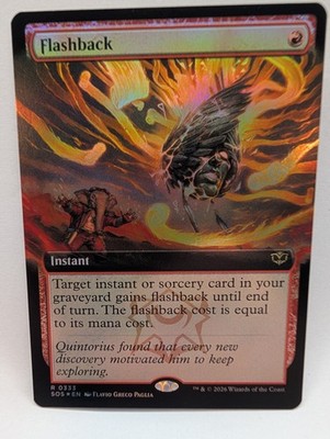 [MTG] Flashback   SOS   0333   FOIL   Near Mint   Rare Extendet-Art