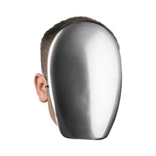 No Face Chrome Mask - Disguise