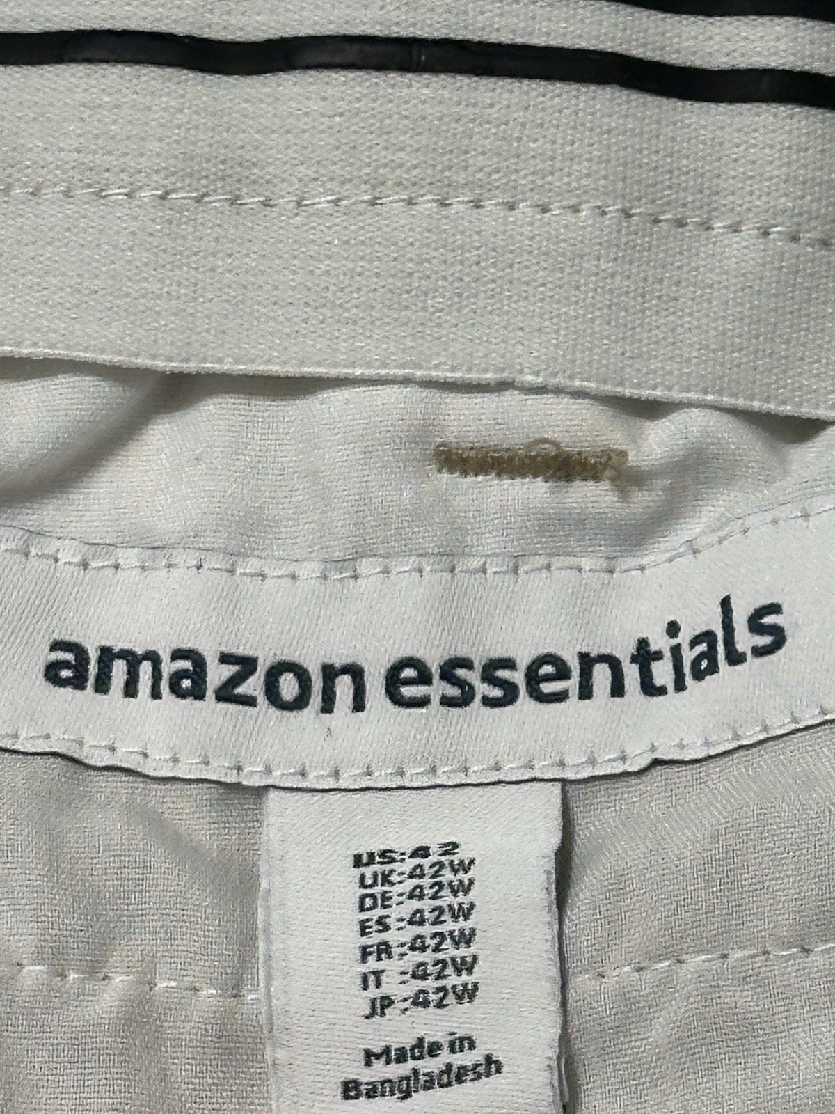 Amazon Essentials Men's Beige Flat Front Shorts C… - image 3