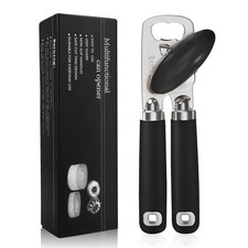 Can Opener Manual, Heavy Duty Stainless Steel Smooth Edge Can Openers With So...