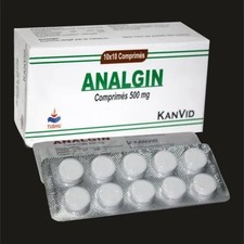 Analgin Metamizole Sodium 10 Tablets - 500mg         Belarus