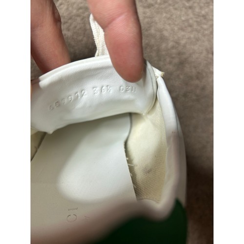 Womens Size 6 Gucci Ace Kitten Logo Sneakers Low Top Green & White EU 36.5 - Picture 4 of 7