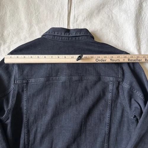 Huckberry Flint & Tinder Stretch Denim Trucker Jacket Stone Wash XL Made In USA image 10