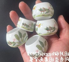 5X Bird Cage Feeding Dish Ceramic Cups Grasshopper Food Water Bowl Parrot Feeder