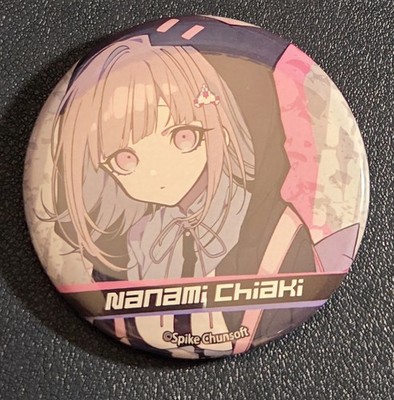 Danganronpa x Illustrator Kei Mochizuki Can Badge Chiaki Nanami Official Merch 