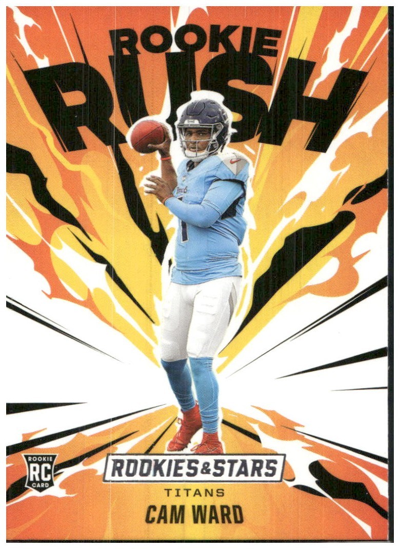 2025 Rookies & Stars ROOKIE RUSH Cam Ward #3 Titans RC