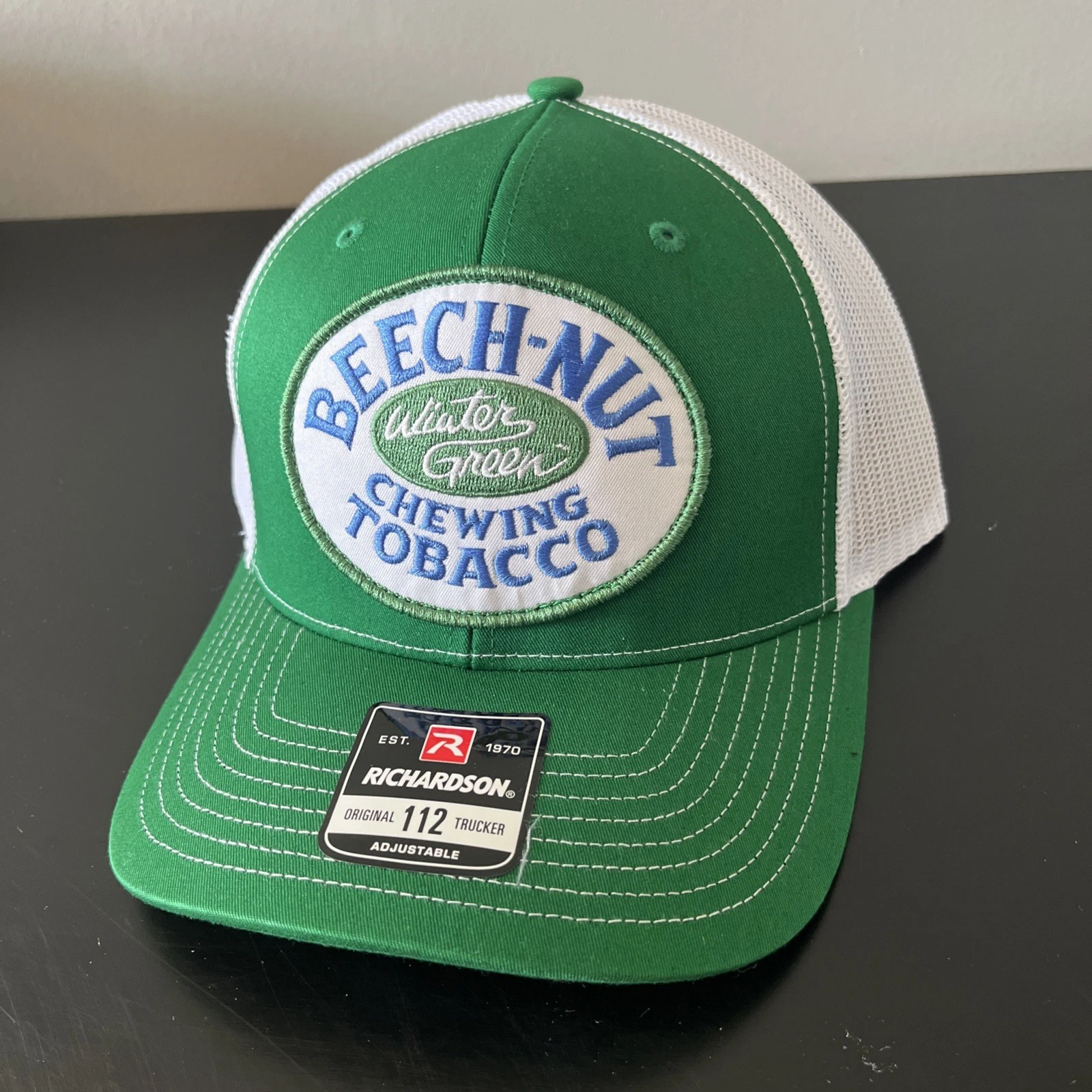 Beech-Nut Chewing Tobacco Winter Green Hat Richardson 112 Cap Vintage