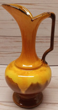Vintage Haeger Pitcher Orange and Brown made ...