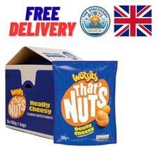 That's Nuts Wotsits Cheesy Coated Peanuts Case - 8 x 160g - Perfect for Sharing