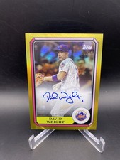 2025 Archives David Wright Boardwalk And Baseball Gold Foil Auto /50 *read*