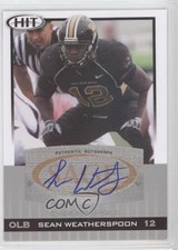 2010 SAGE Hit Silver Auto Sean Weatherspoon #A17 Auto 0k0