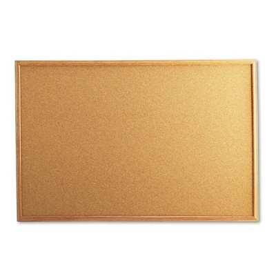 Universal 43603 Cork Board with Oak Style Frame, 36 x 24, Natural, Oak-Finish...