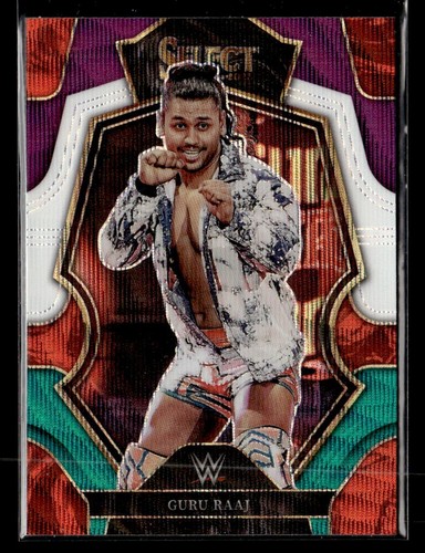 2023 Panini Select WWE #154 Guru Raaj Premiere Level Tri Color Prizm - Picture 1 of 2