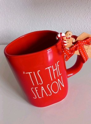 RAE DUNN Tasse TIS THE SEASON rot Weihnachten neu