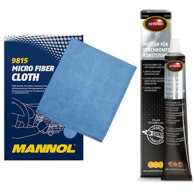 Politur M1 für verchromte Kunststoffe Autosol 01 001910 75 ml + Poliertuch