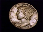 1925-S  Mercury Dime,  Very Good, almost Fine  Grade