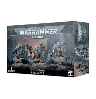 Warhammer 40000 Astra Militarum Bullgryns Miniatures Figures Set