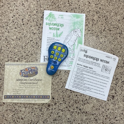 Hasbro FurReal Squawkers McCaw Parrot REPLACEMENT REMOTE CONTROL Tested