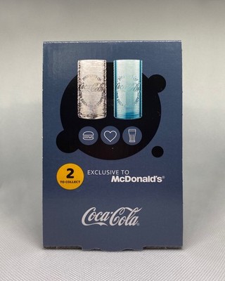 BRAND NEW MCDONALDS CYPRUS COCA COLA LIMITED EDITION BLACK GLASS