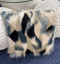 Lacourte Fantastic Colors Blend Best Quality Decorative Pillow Faux-Fur 22”x22”