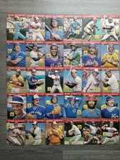 1985 Topps 3-D Baseball Stars Plastic Cards Complete Set 30/30