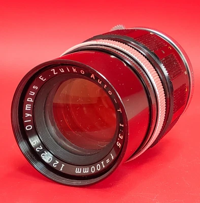 [NEUF] Objectif Olympus E.Zuiko Auto-T 100 mm F3,5 pour stylo F FT FV du JAPON - Photo 1/4