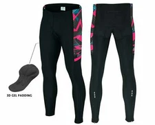 Mens Cycling  Tights Cycling Trousers Bike Compression Pants  GEL Padded Chamois