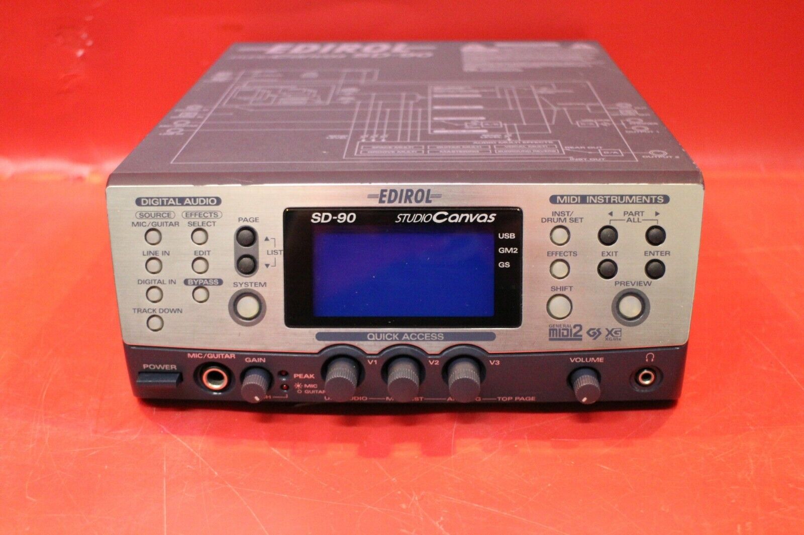 USED Roland Edirol SD-90 Studio Canvas MIDI Sound Module Interface U1343  211021