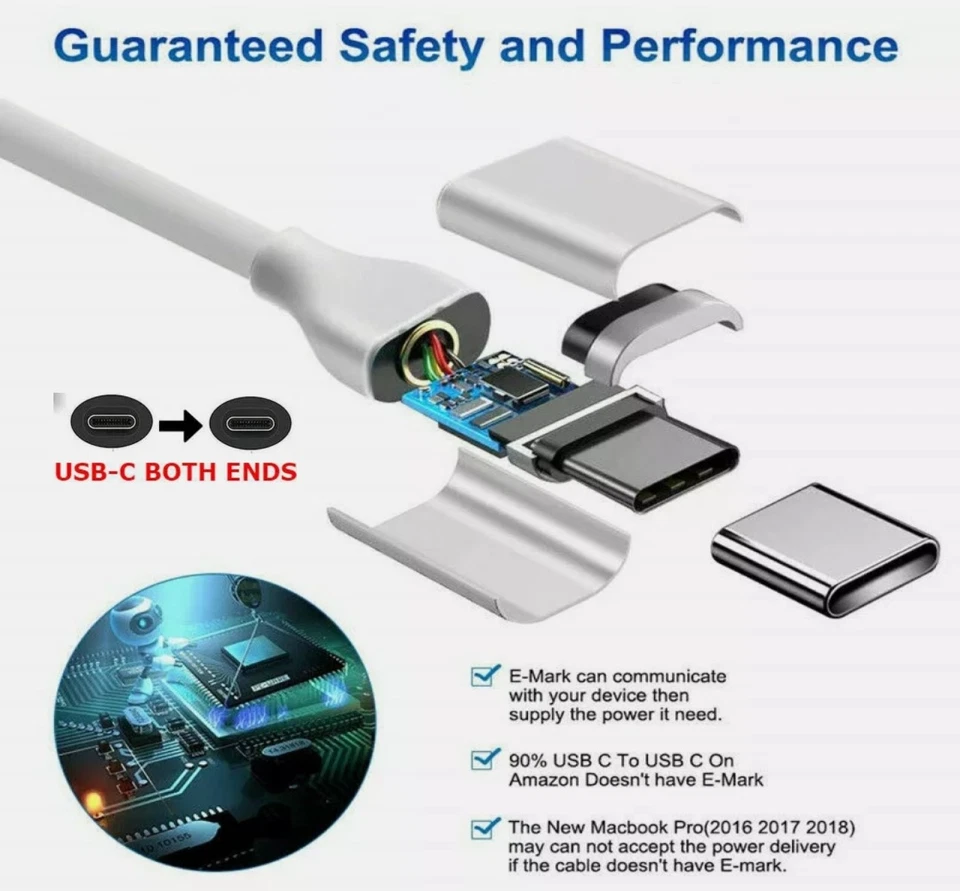 2 Pack 6ft Fast C Charger Cable PD USB Cord For iPhone 15 16 17 Galaxy S8 S9 S20 - Image 3 of 4