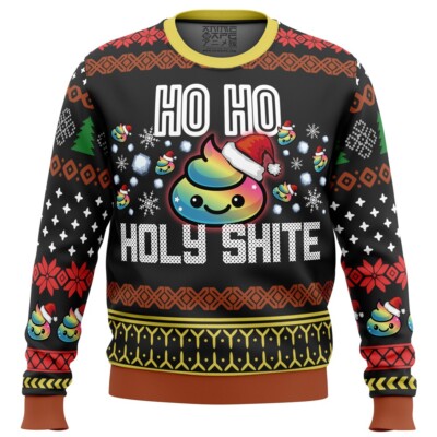 Poop Emoji Ugly Christmas Sweater Funny Gift for Holiday Celebrations