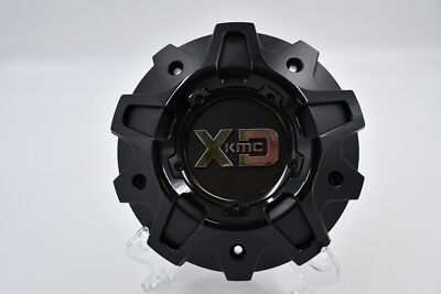KMC XD Series Black & Gloss Black w/Chrome Logo Wheel Center Cap Hub Cap 1508S03