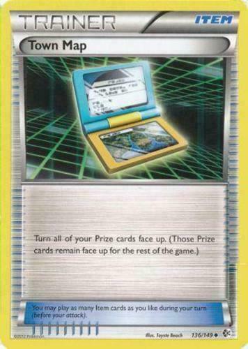 Town Map 136/149 B&W Boundaries Crossed Uncommon PERFECT MINT! Pokémon